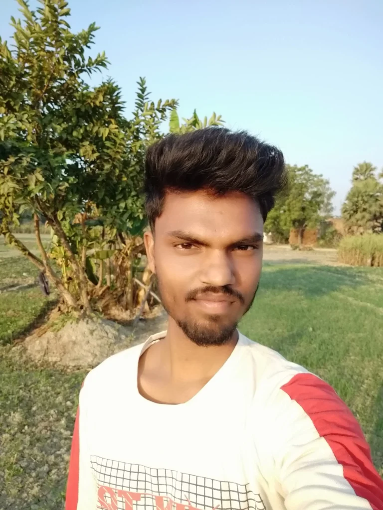 My journey: From Farming Fields to Digital Fields in 2025 2 A young Indian boy (founder of agriverses) standing in a lush green field during sunset, symbolizing his early connection with farming and rural life. and showing Farming Fields to Digital Fields journey.
