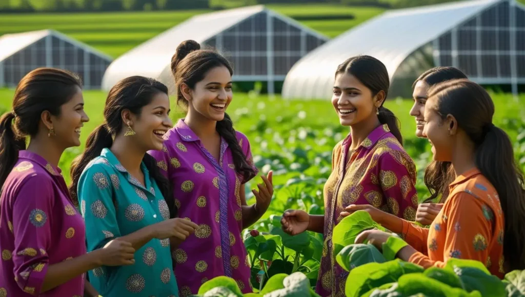 Free Organic Farming Courses Online in India 2025 5 Young Indian farmers planning organic cultivation with modern ideas