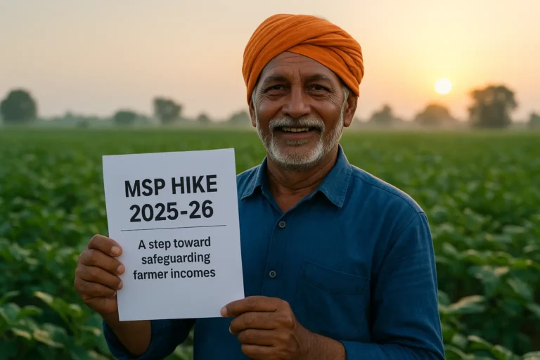 with New Minimum Support Prices for Kharif Crops