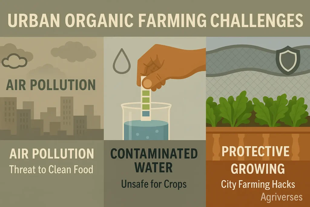 Vertical Urban Farming – A Modern Solution for City Life 3 Air and water pollution affecting organic urban farming practices.